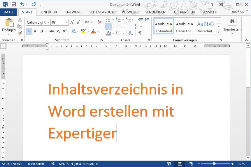 Tutorial: Inhaltsverzeichnis in Word erstellen