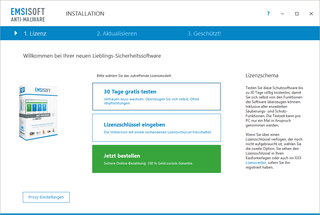 Virendatenbank aktualisieren