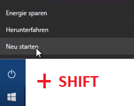 Windows im abgesicherten Modus starten Neu starten