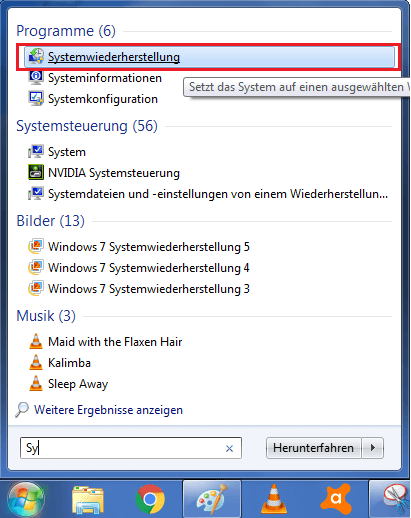 Systemwiederherstellung Computersicherheit