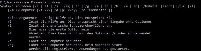 Shutdown Befehle In Kommandozeile Tipps Tricks Expertiger