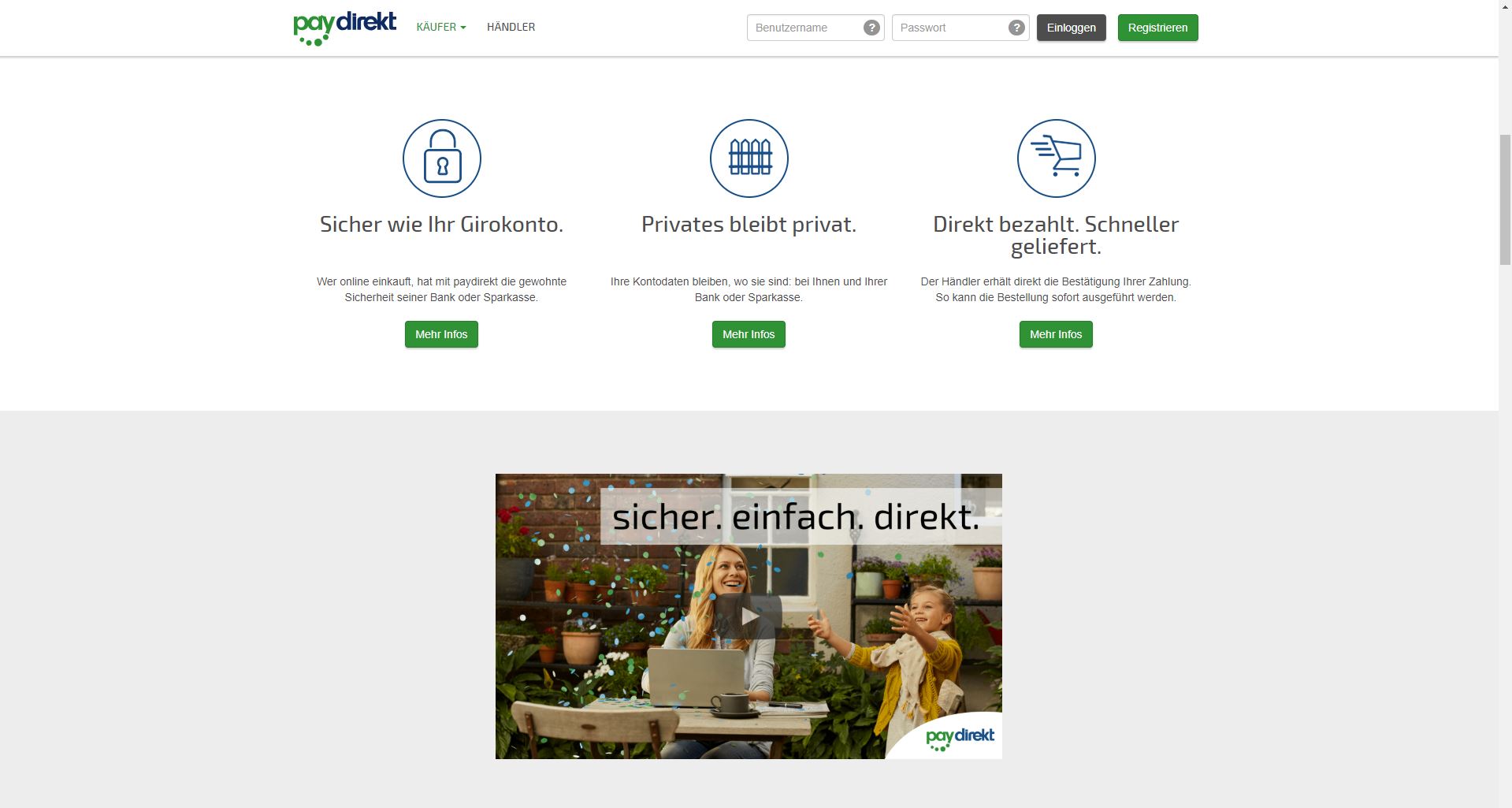 paydirekt Website