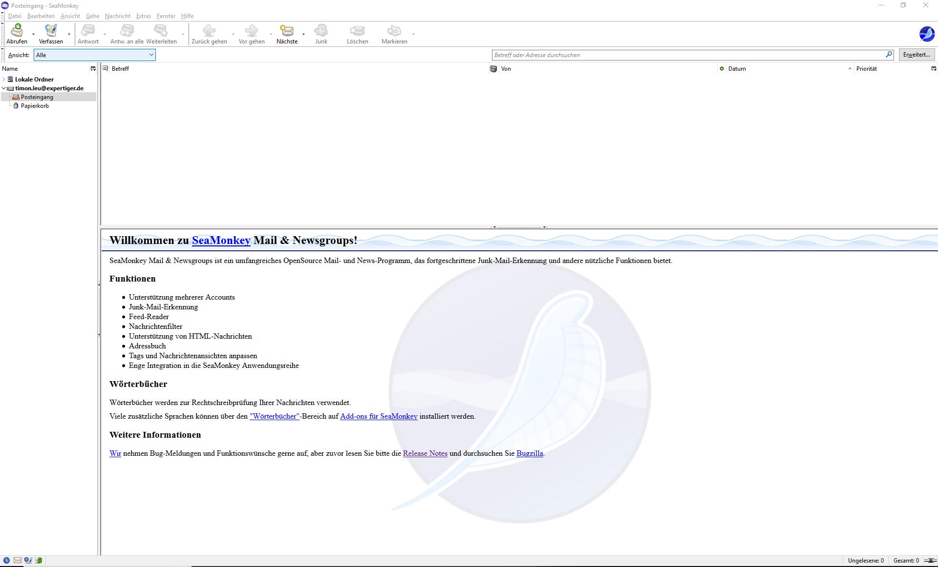 Outlook Alternative SeaMonkey Screenshot