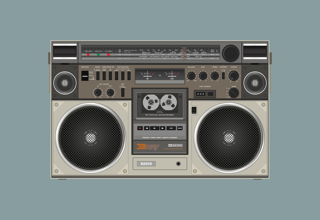 Ghettoblaster Lautsprecher Grafik