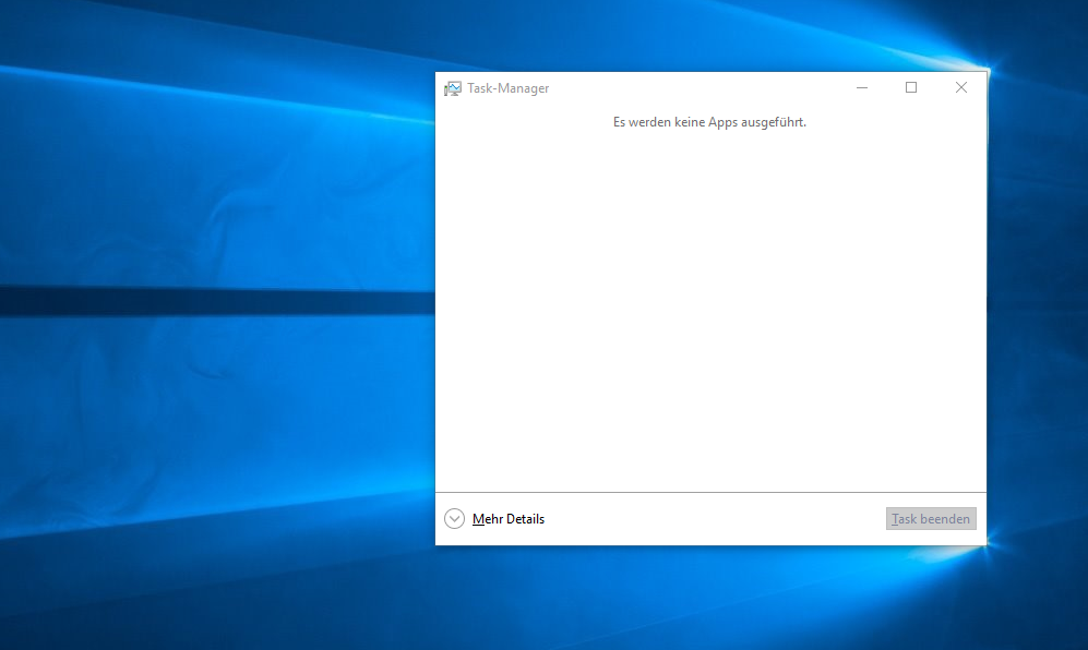 Der Task Manager in Windows 10