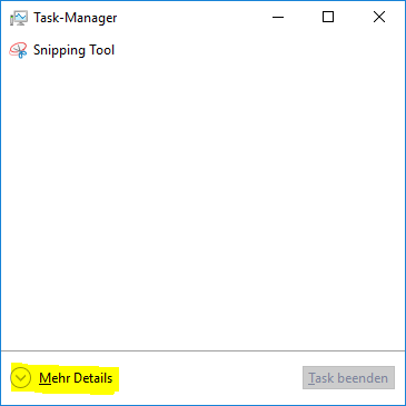 Task Manager in Windows 10